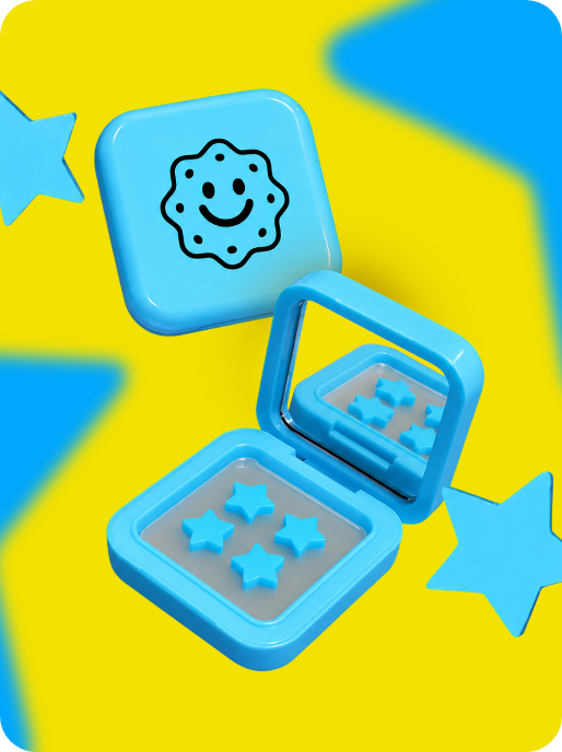 Dermple Mirror Blue Box