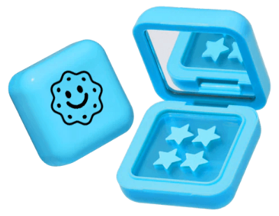 Dermple mirror box blue